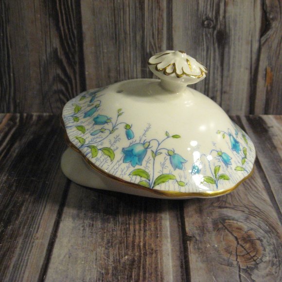 COALPORT HAREBELL TURQUOISE BONE CHINA TEAPOT LID ONLY - NO TEAPOT - Picture 1 of 3